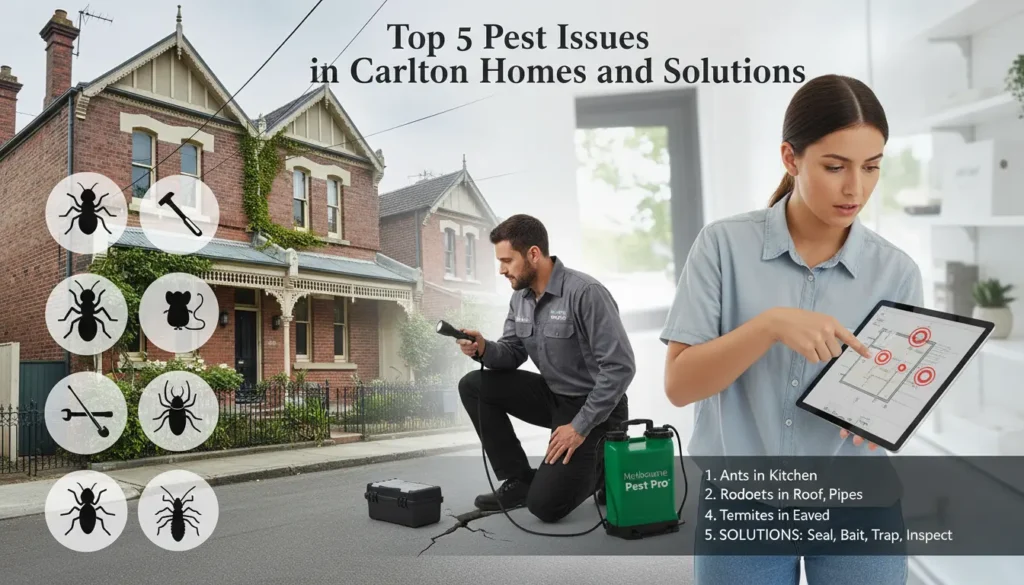 Top 5 Pest Issues in Carlton Homes and Solutions - Melbourne Pest Pro Melbourne